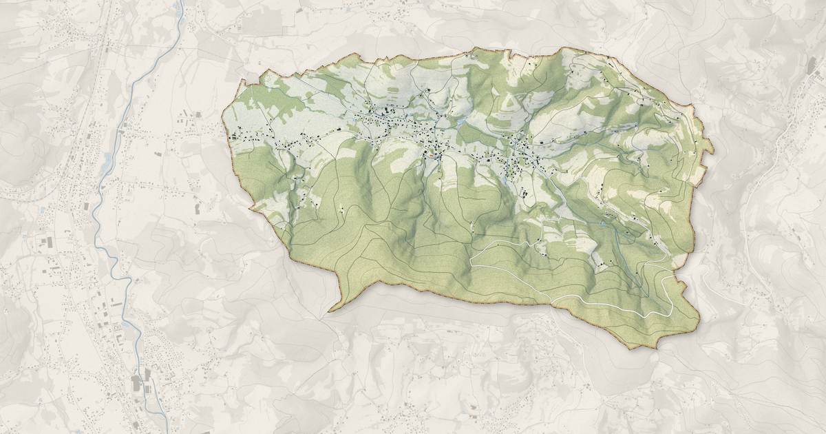 Portrait cartographique de Mandray : relief, eau, forêts, bâti et voies, calculés à partir des données de l'IGN