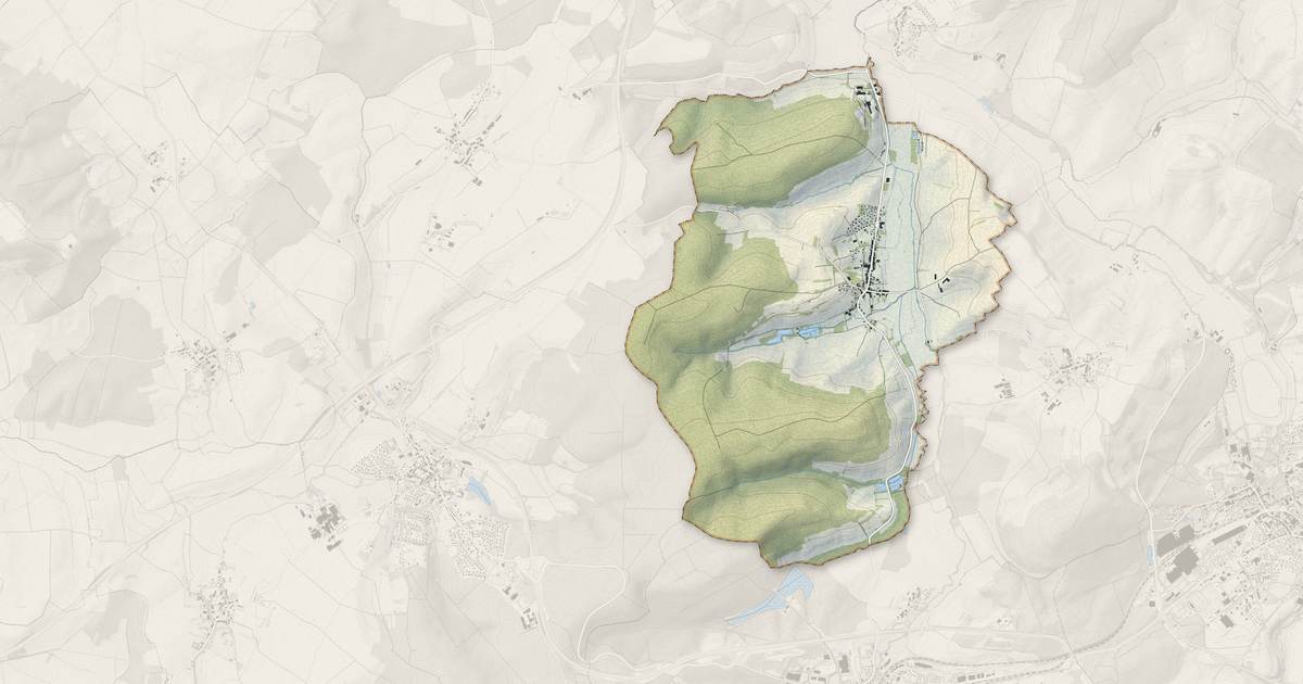 Portrait cartographique de Mandres-sur-Vair : relief, eau, forêts, bâti et voies, calculés à partir des données de l'IGN