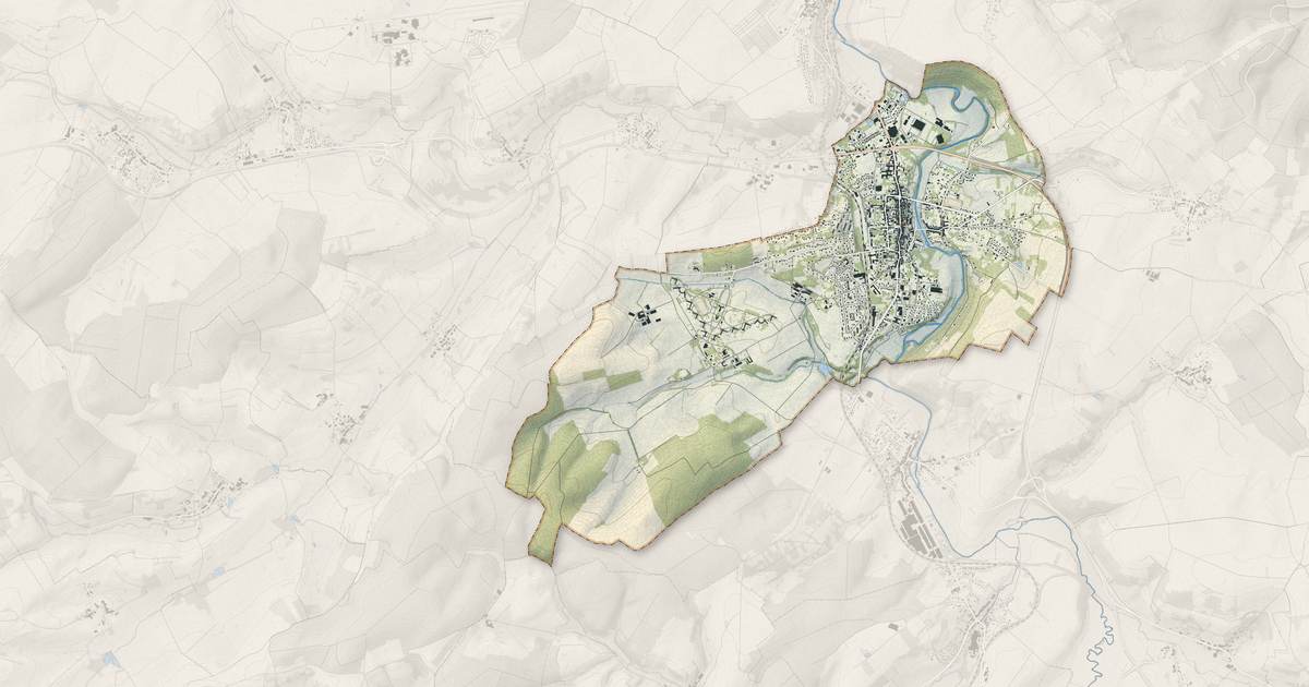 Portrait cartographique de Mirecourt : relief, eau, forêts, bâti et voies, calculés à partir des données de l'IGN