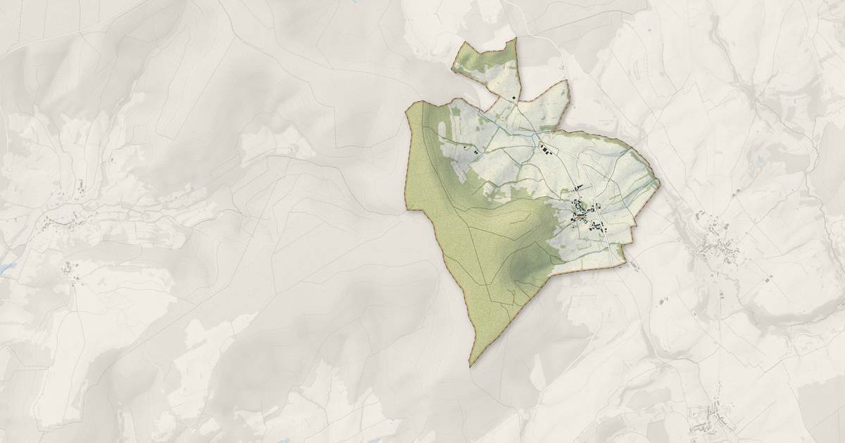 Portrait cartographique de Mont-lès-Lamarche : relief, eau, forêts, bâti et voies, calculés à partir des données de l'IGN