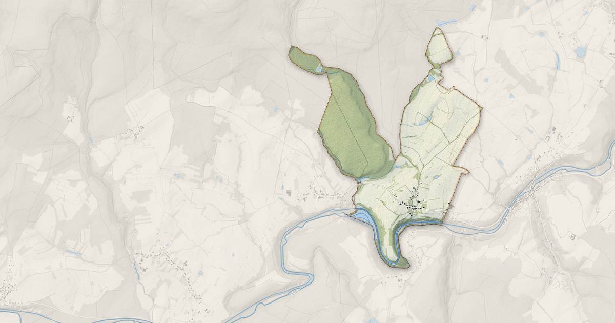 Portrait cartographique de Montmotier : relief, eau, forêts, bâti et voies, calculés à partir des données de l'IGN