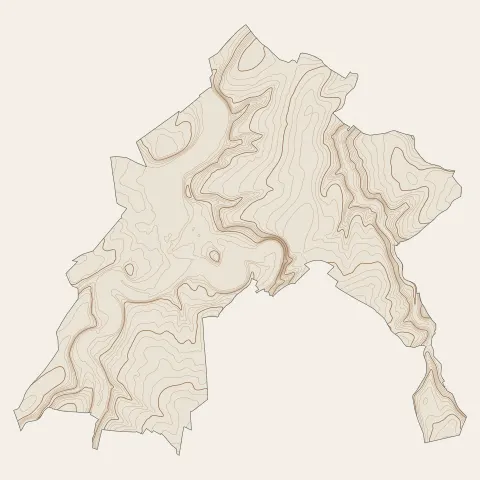 Neufchâteau : courbes de niveau