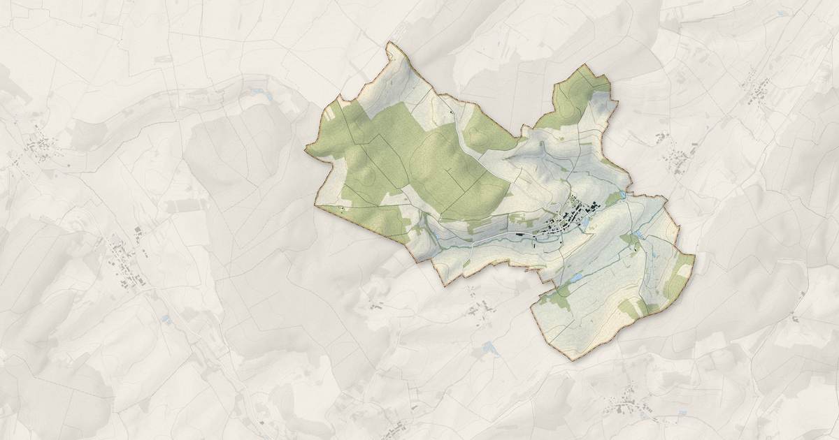 Portrait cartographique de Offroicourt : relief, eau, forêts, bâti et voies, calculés à partir des données de l'IGN