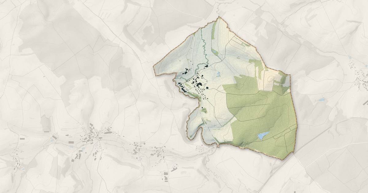 Portrait cartographique de Pont-lès-Bonfays : relief, eau, forêts, bâti et voies, calculés à partir des données de l'IGN