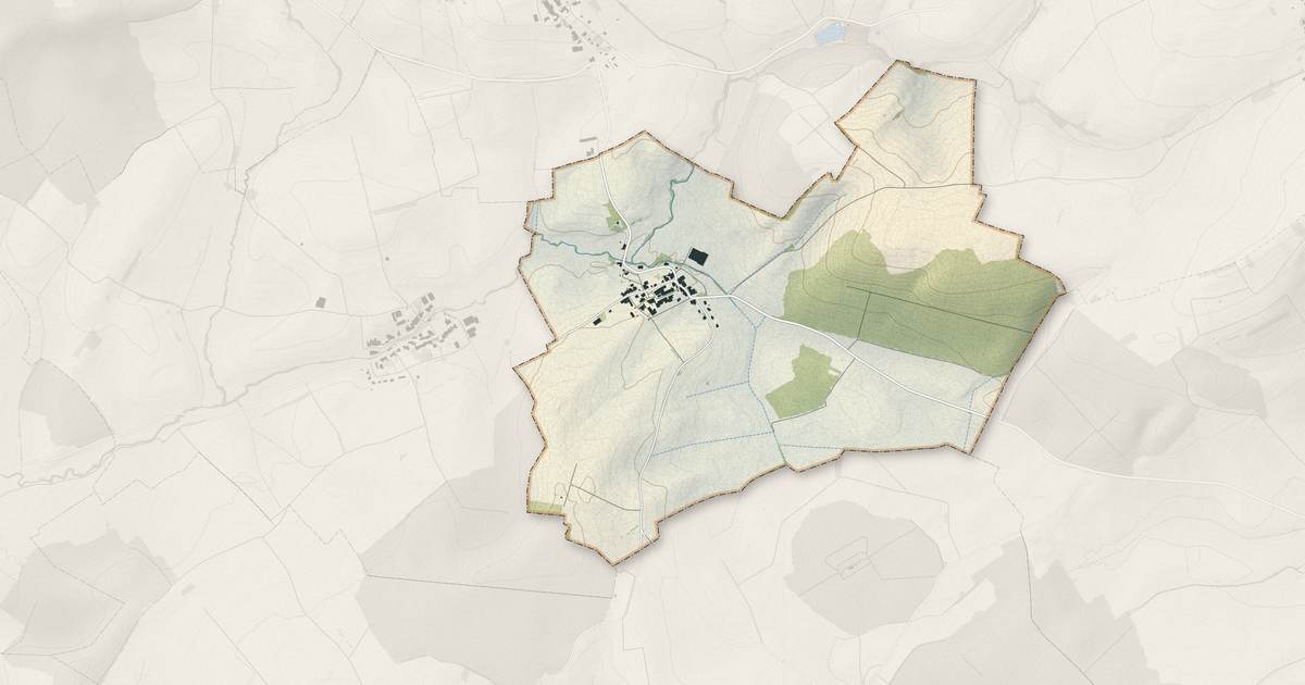 Portrait cartographique de Repel : relief, eau, forêts, bâti et voies, calculés à partir des données de l'IGN