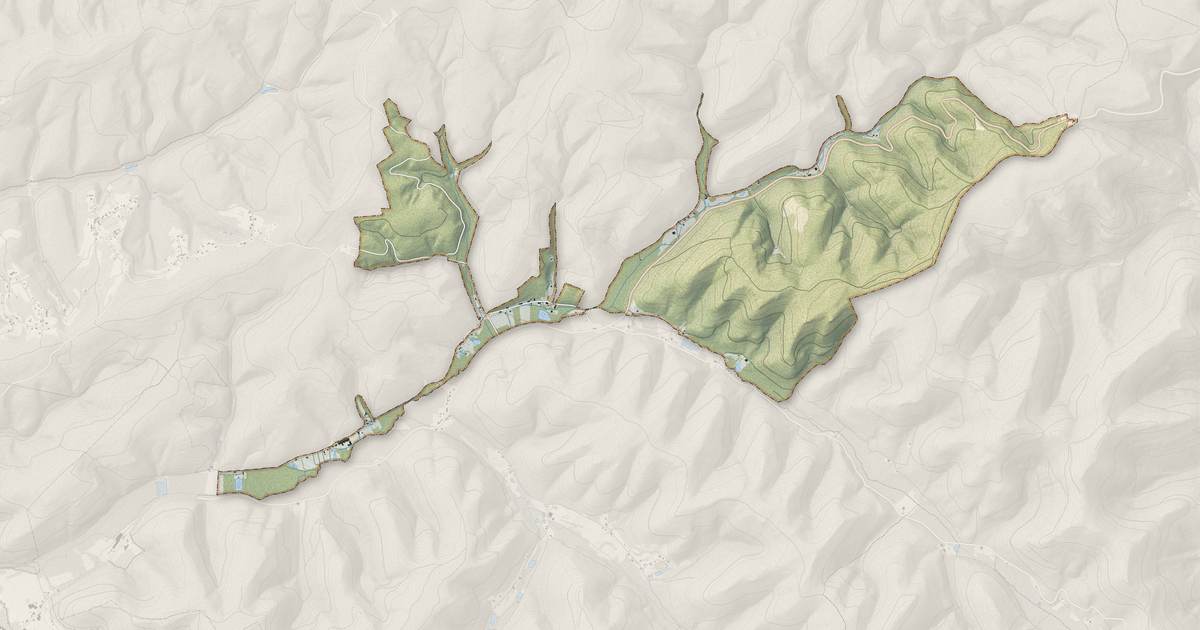 Portrait cartographique de Les Rouges-Eaux : relief, eau, forêts, bâti et voies, calculés à partir des données de l'IGN