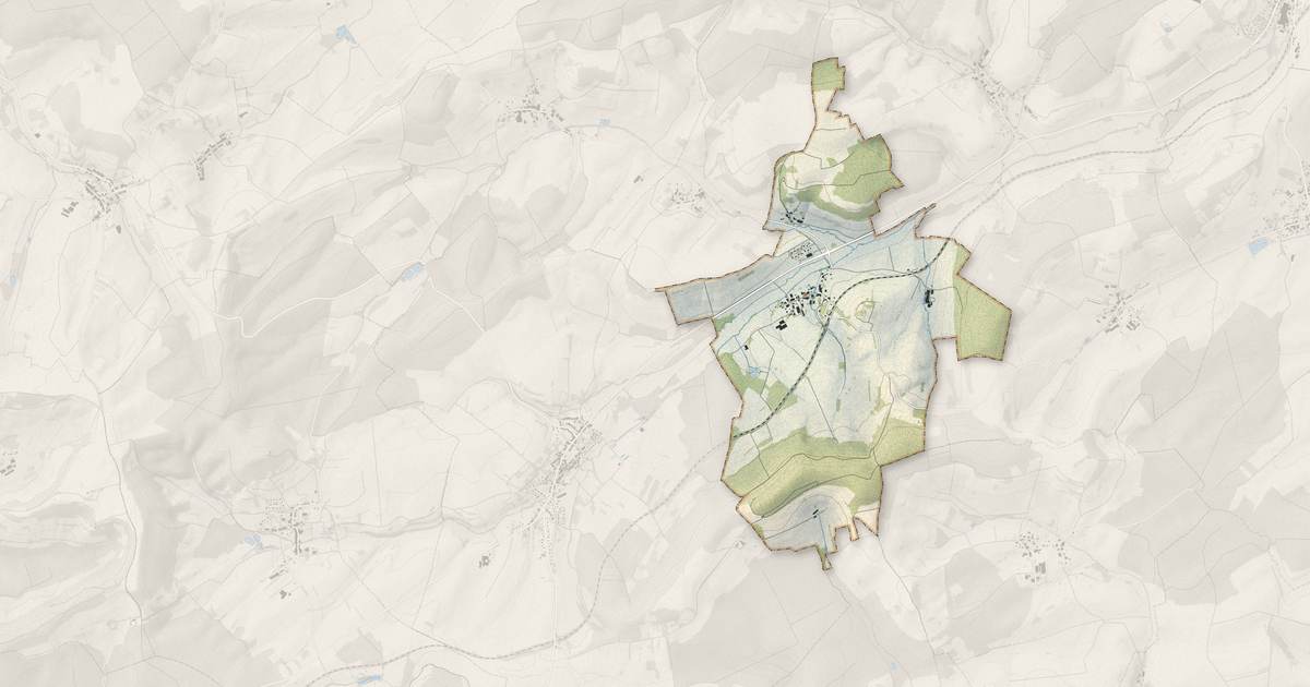 Portrait cartographique de Rozerotte : relief, eau, forêts, bâti et voies, calculés à partir des données de l'IGN