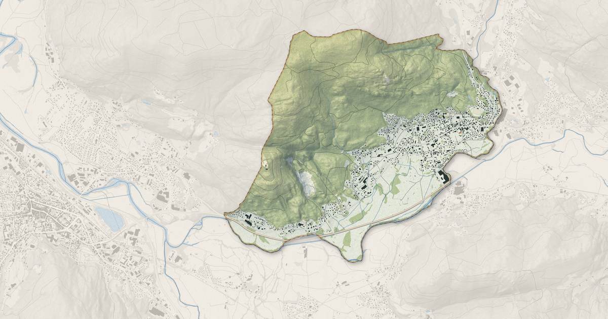 Portrait cartographique de Saint-Amé : relief, eau, forêts, bâti et voies, calculés à partir des données de l'IGN