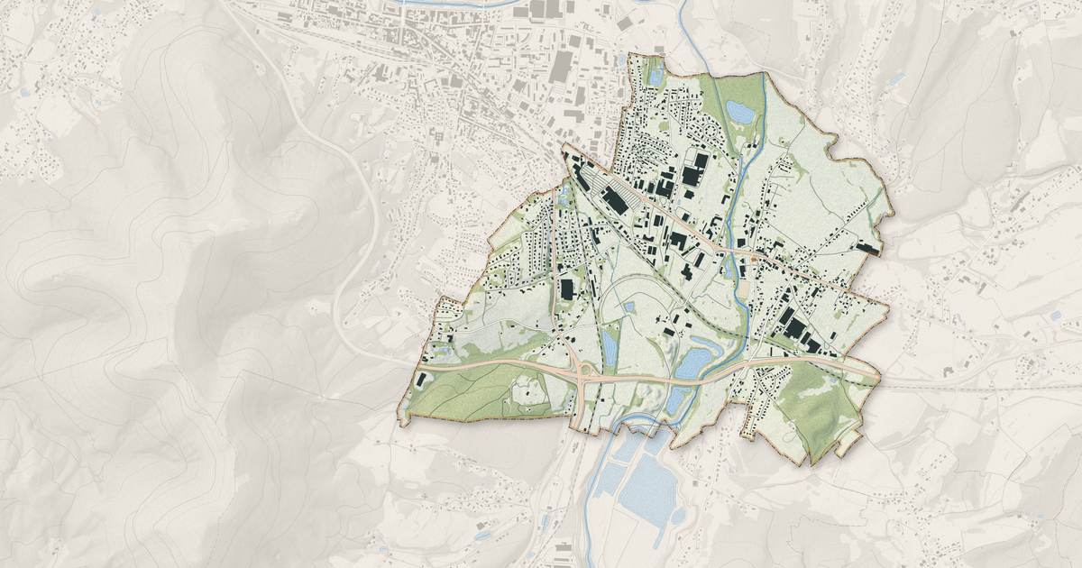 Portrait cartographique de Sainte-Marguerite : relief, eau, forêts, bâti et voies, calculés à partir des données de l'IGN