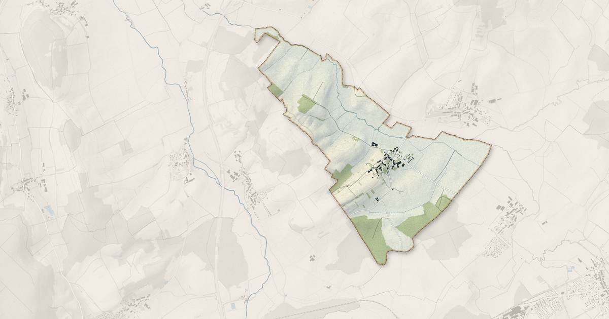 Portrait cartographique de Saint-Paul : relief, eau, forêts, bâti et voies, calculés à partir des données de l'IGN