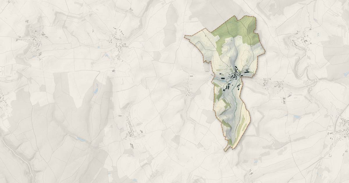 Portrait cartographique de Sans-Vallois : relief, eau, forêts, bâti et voies, calculés à partir des données de l'IGN