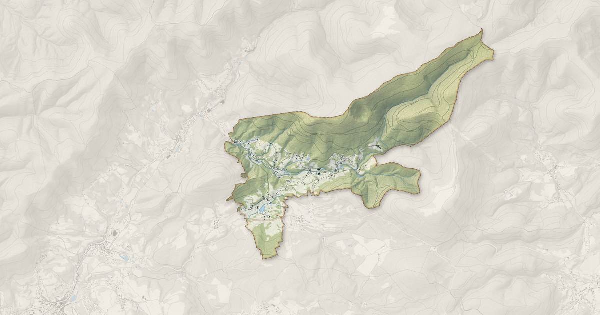 Portrait cartographique de Le Saulcy : relief, eau, forêts, bâti et voies, calculés à partir des données de l'IGN