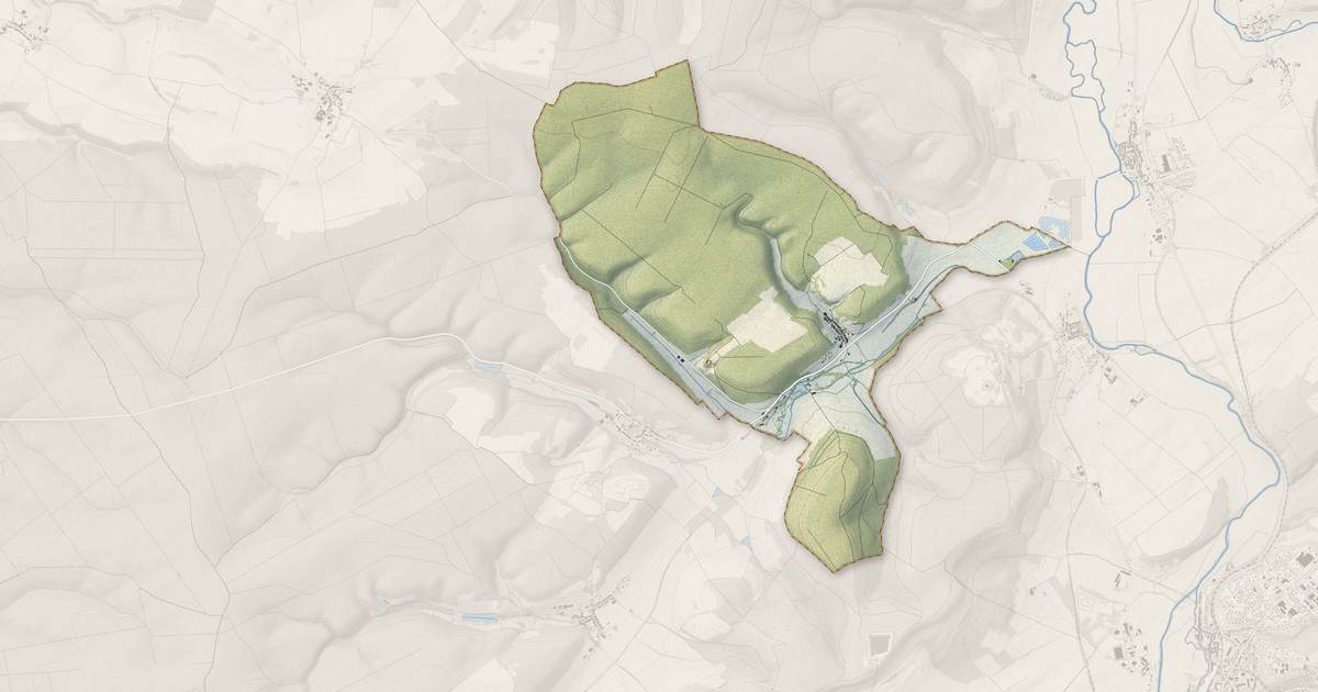 Portrait cartographique de Sionne : relief, eau, forêts, bâti et voies, calculés à partir des données de l'IGN