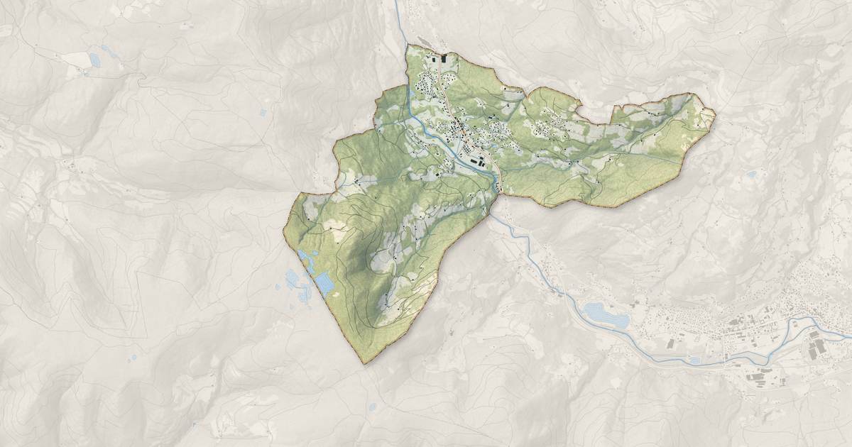 Portrait cartographique de Thiéfosse : relief, eau, forêts, bâti et voies, calculés à partir des données de l'IGN