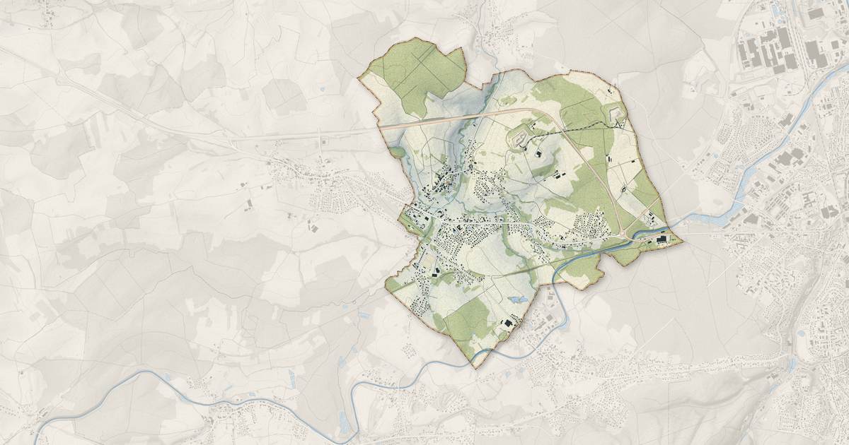 Portrait cartographique de Uxegney : relief, eau, forêts, bâti et voies, calculés à partir des données de l'IGN