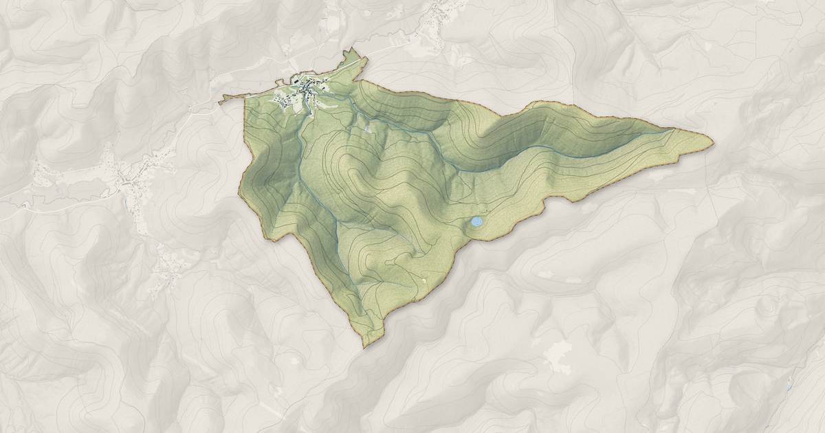 Portrait cartographique de Vexaincourt : relief, eau, forêts, bâti et voies, calculés à partir des données de l'IGN