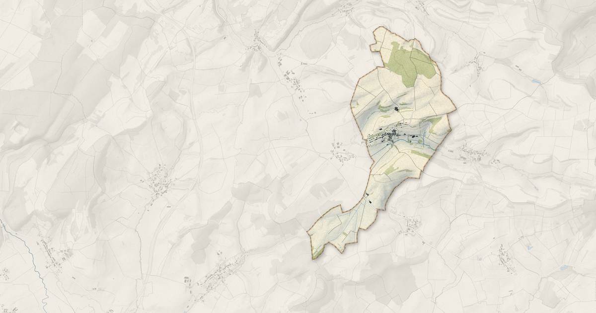 Portrait cartographique de Vicherey : relief, eau, forêts, bâti et voies, calculés à partir des données de l'IGN
