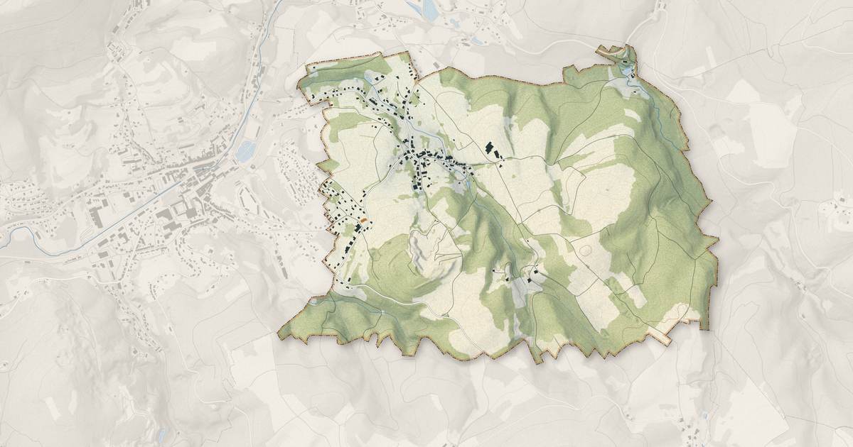 Portrait cartographique de Vieux-Moulin : relief, eau, forêts, bâti et voies, calculés à partir des données de l'IGN