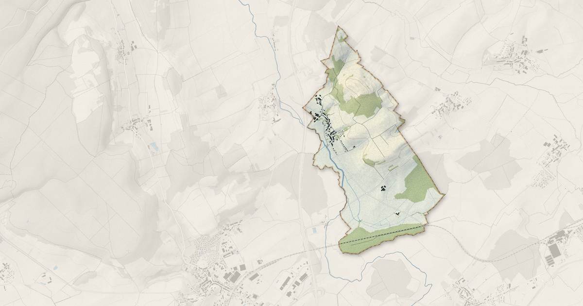 Portrait cartographique de Viocourt : relief, eau, forêts, bâti et voies, calculés à partir des données de l'IGN
