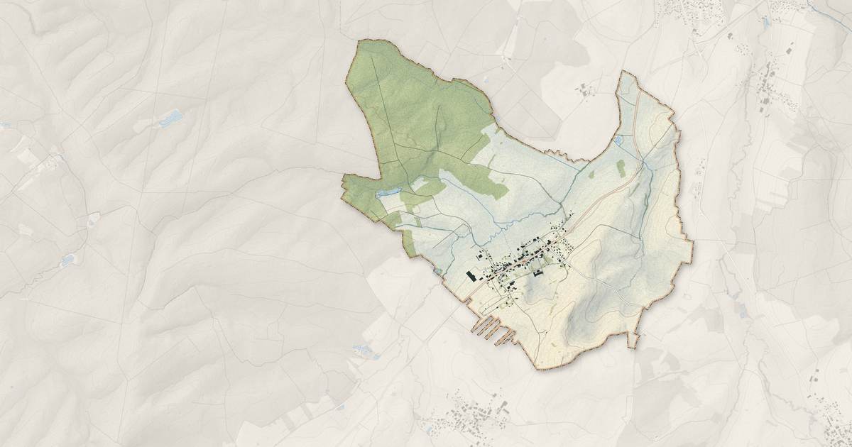 Portrait cartographique de Vomécourt : relief, eau, forêts, bâti et voies, calculés à partir des données de l'IGN