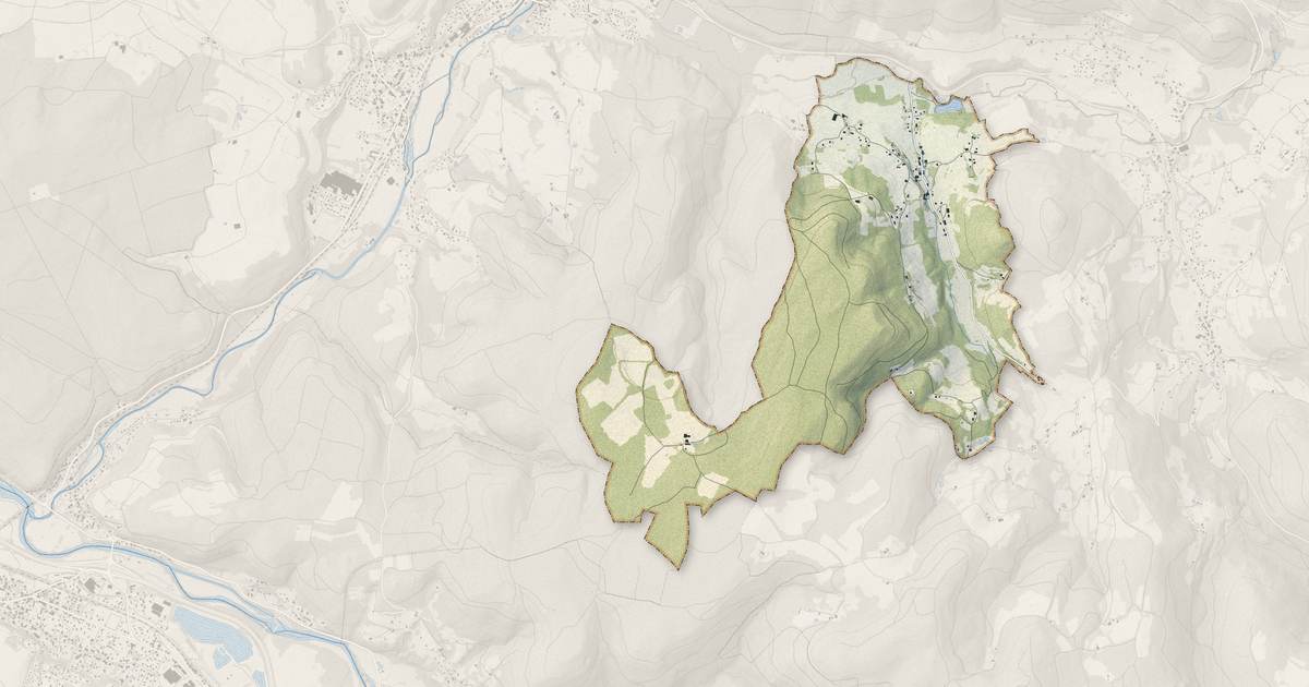 Portrait cartographique de Xamontarupt : relief, eau, forêts, bâti et voies, calculés à partir des données de l'IGN