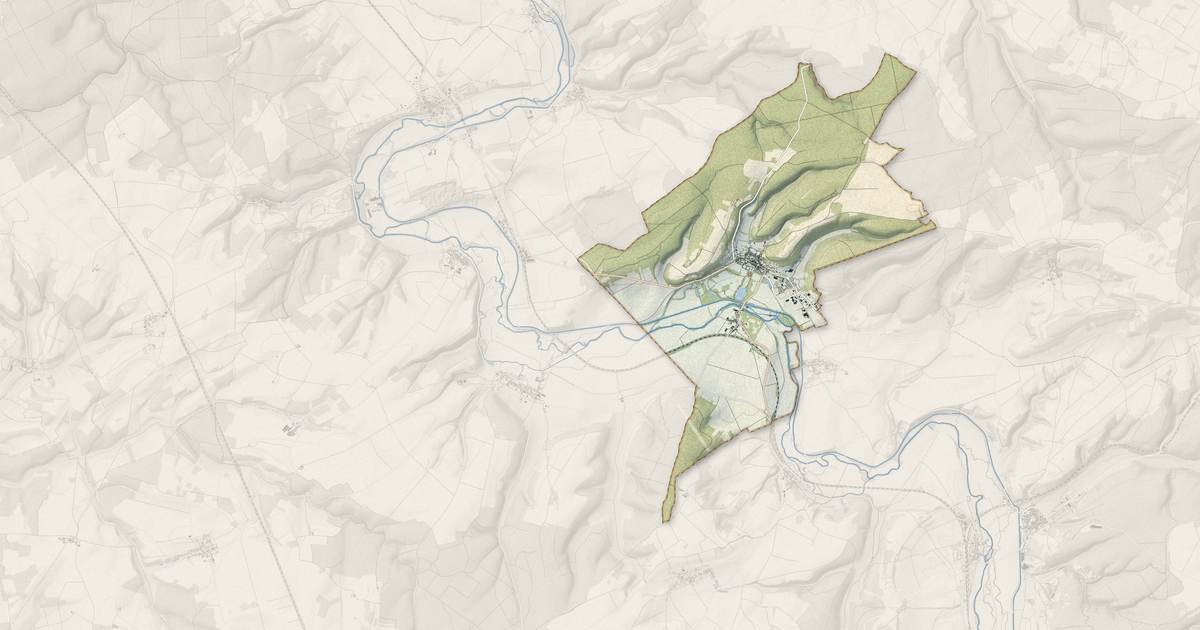 Portrait cartographique de Ancy-le-Franc : relief, eau, forêts, bâti et voies, calculés à partir des données de l'IGN