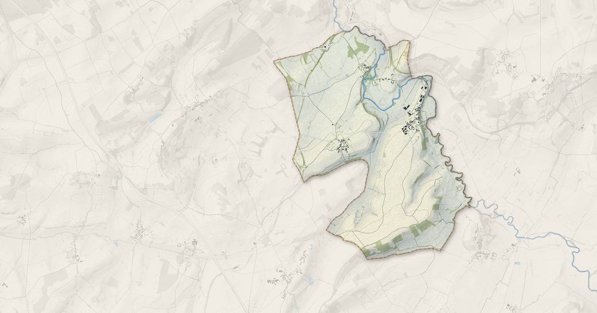 Portrait cartographique de Angely : relief, eau, forêts, bâti et voies, calculés à partir des données de l'IGN