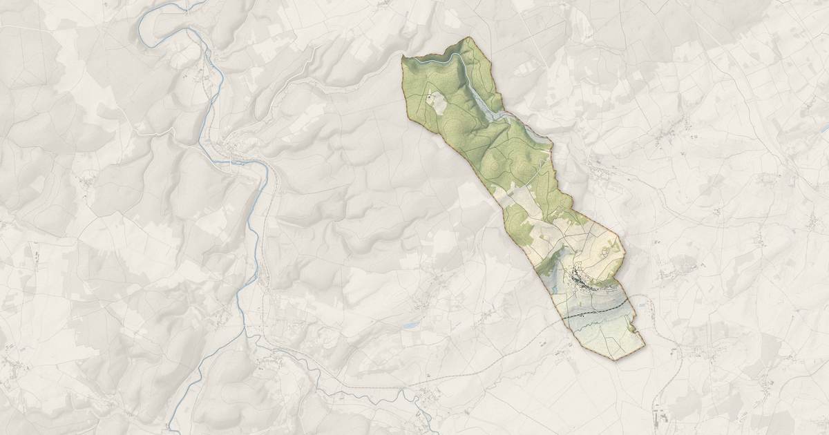 Portrait cartographique de Annay-la-Côte : relief, eau, forêts, bâti et voies, calculés à partir des données de l'IGN