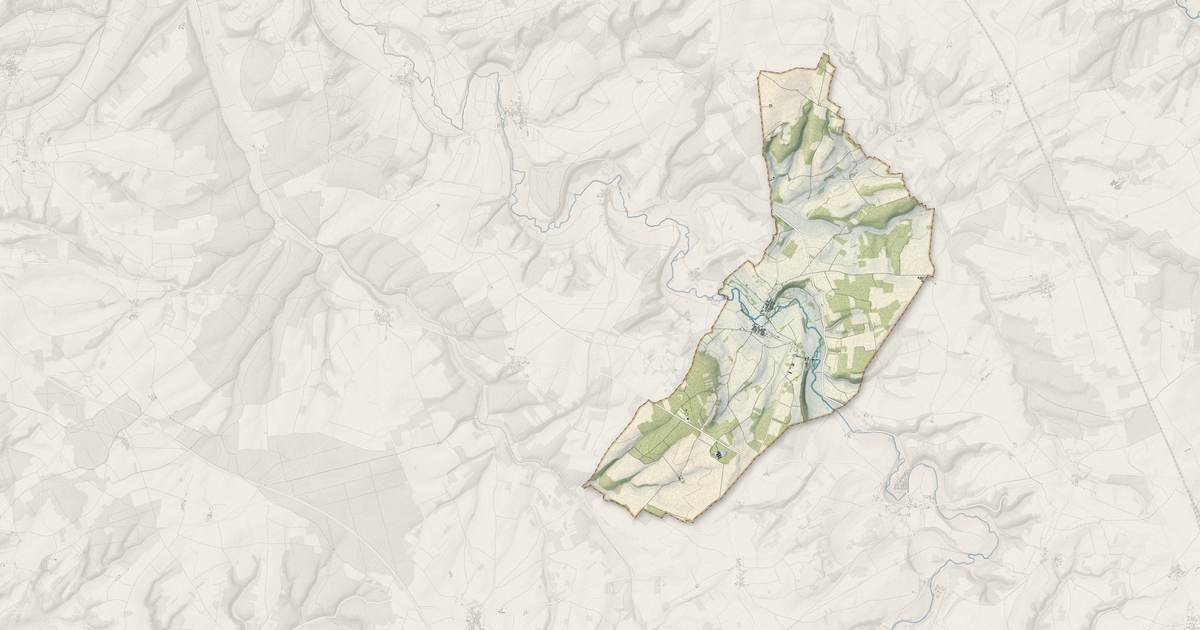 Portrait cartographique de Annay-sur-Serein : relief, eau, forêts, bâti et voies, calculés à partir des données de l'IGN