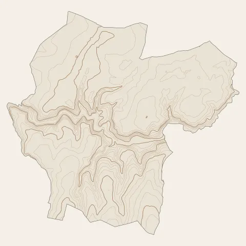 Avallon : courbes de niveau
