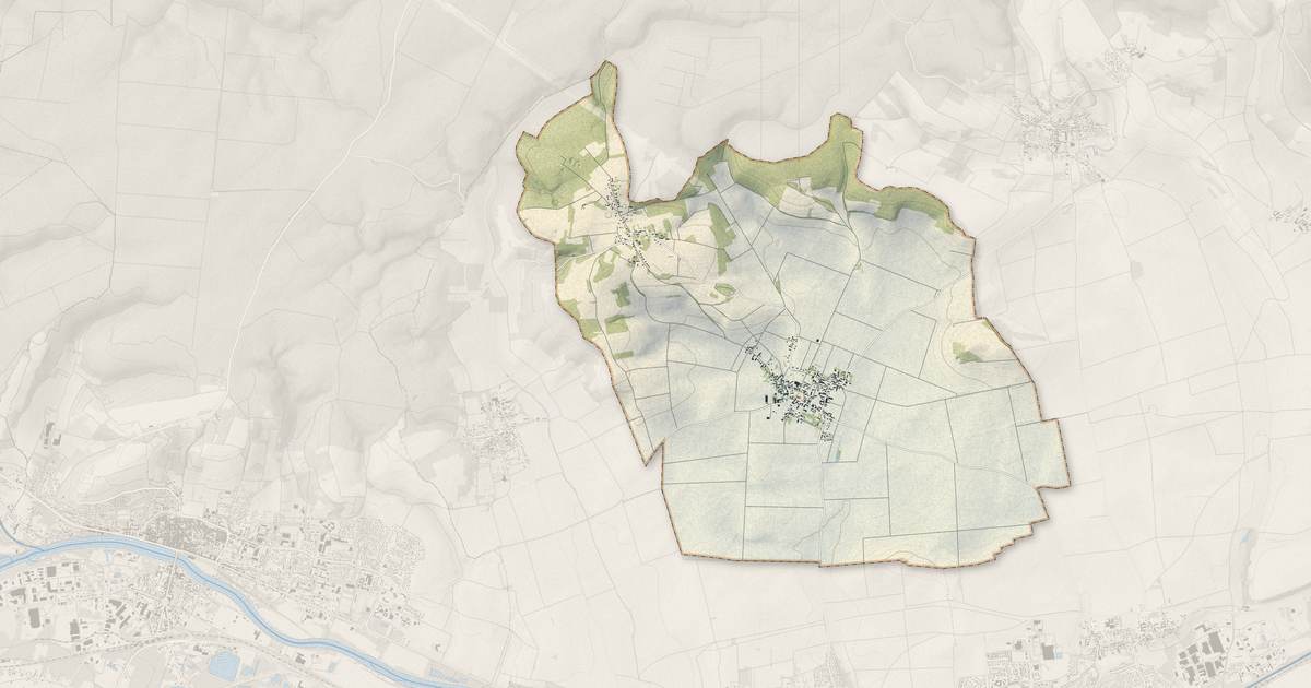 Portrait cartographique de Brion : relief, eau, forêts, bâti et voies, calculés à partir des données de l'IGN