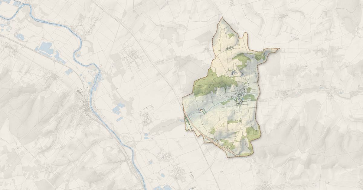 Portrait cartographique de La Chapelle-sur-Oreuse : relief, eau, forêts, bâti et voies, calculés à partir des données de l'IGN