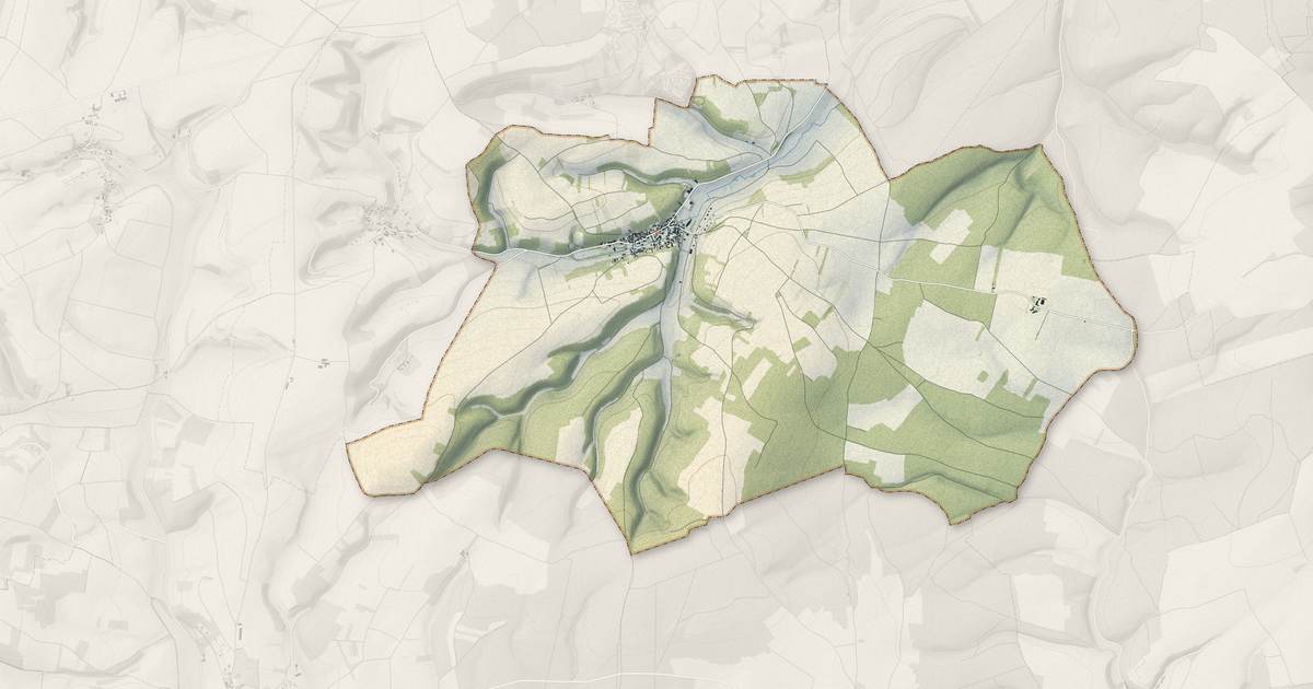 Portrait cartographique de Charentenay : relief, eau, forêts, bâti et voies, calculés à partir des données de l'IGN