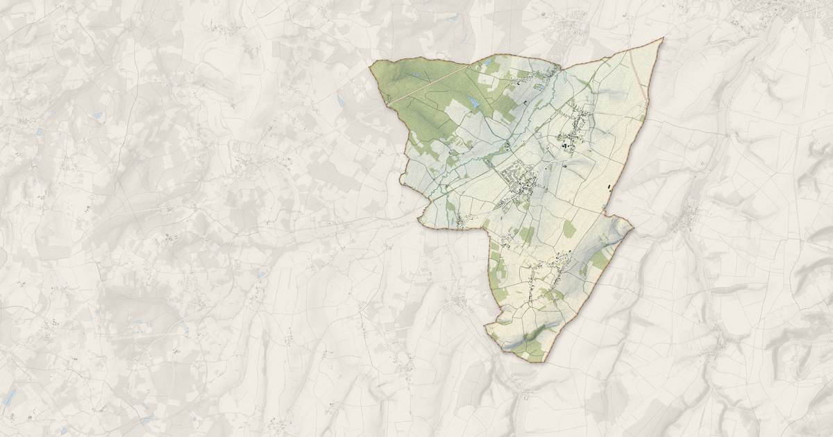 Portrait cartographique de Chevannes : relief, eau, forêts, bâti et voies, calculés à partir des données de l'IGN