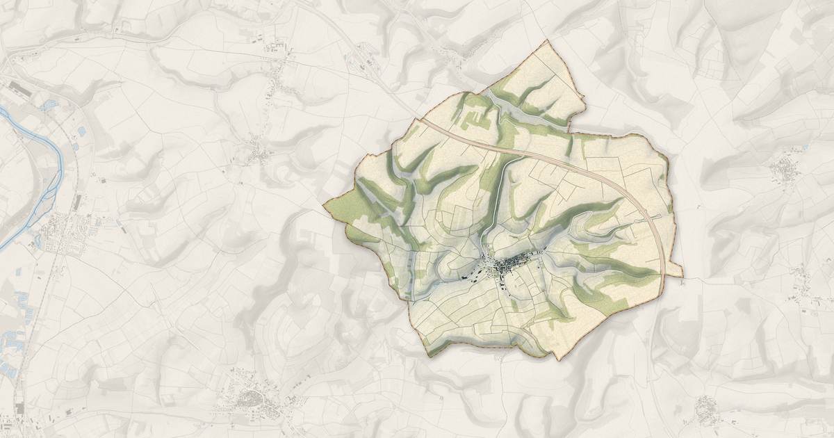Portrait cartographique de Chitry : relief, eau, forêts, bâti et voies, calculés à partir des données de l'IGN
