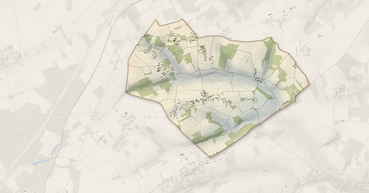 Portrait cartographique de Cornant : relief, eau, forêts, bâti et voies, calculés à partir des données de l'IGN
