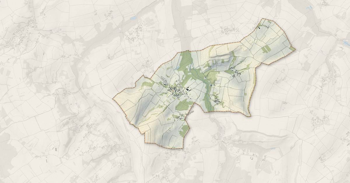 Portrait cartographique de Égleny : relief, eau, forêts, bâti et voies, calculés à partir des données de l'IGN