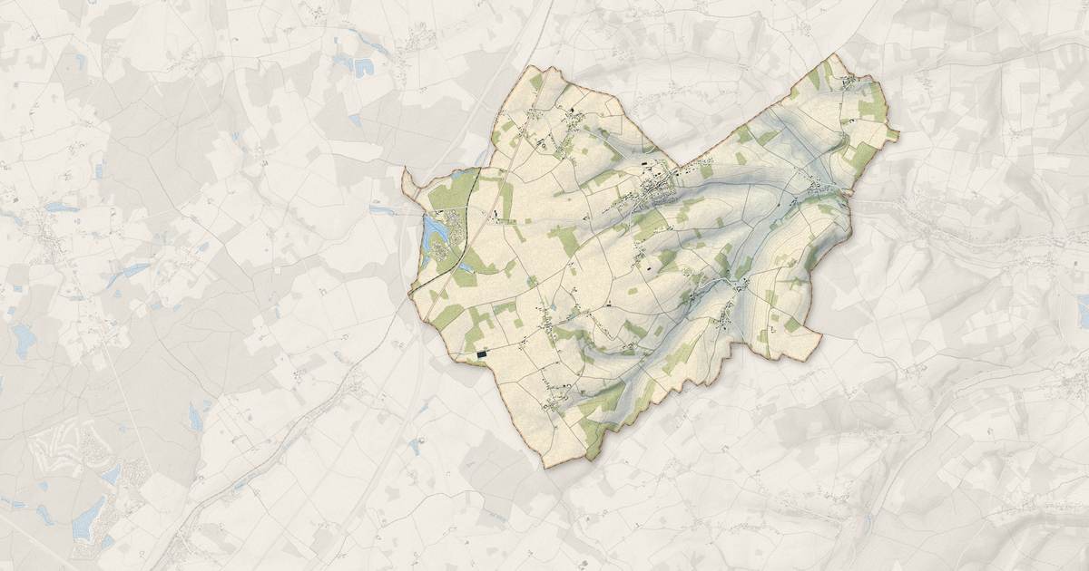Portrait cartographique de Égriselles-le-Bocage : relief, eau, forêts, bâti et voies, calculés à partir des données de l'IGN