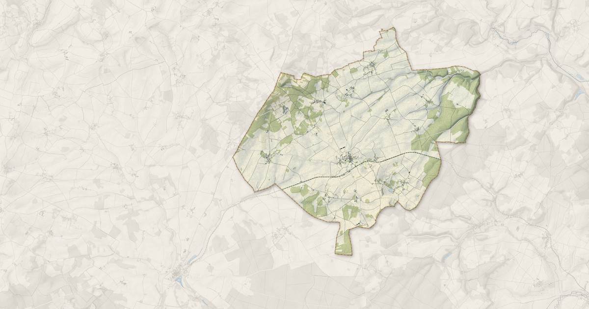 Portrait cartographique de Étais-la-Sauvin : relief, eau, forêts, bâti et voies, calculés à partir des données de l'IGN