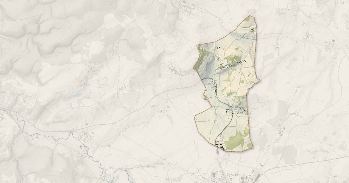 Portrait cartographique de Étaule : relief, eau, forêts, bâti et voies, calculés à partir des données de l'IGN