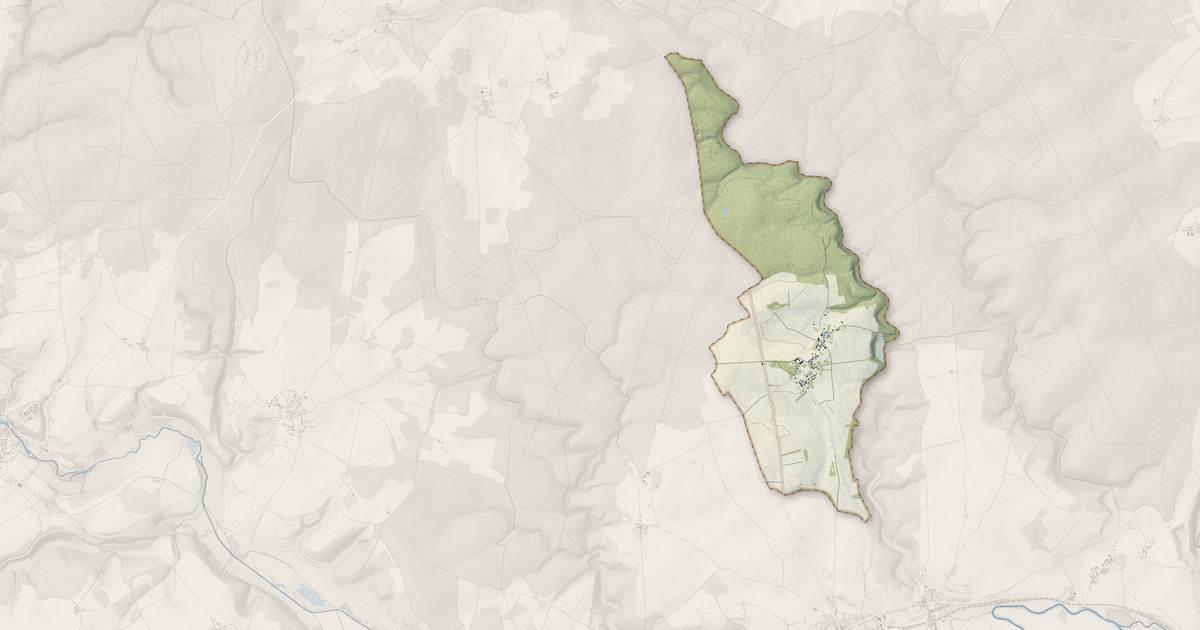 Portrait cartographique de Festigny : relief, eau, forêts, bâti et voies, calculés à partir des données de l'IGN