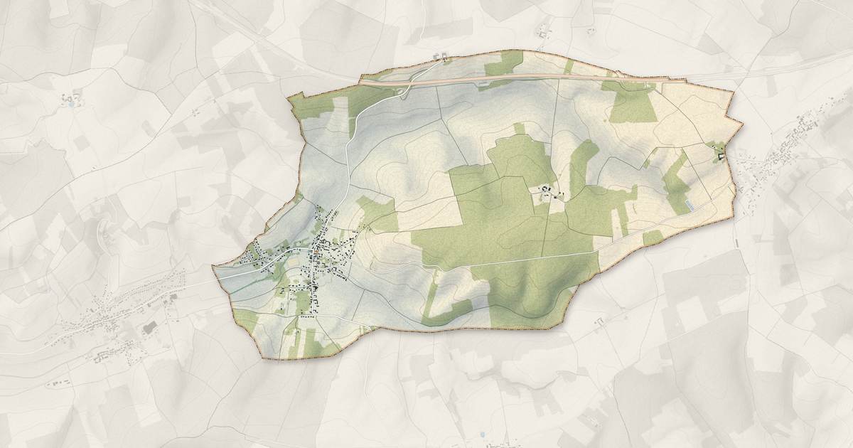 Portrait cartographique de Fontaine-la-Gaillarde : relief, eau, forêts, bâti et voies, calculés à partir des données de l'IGN