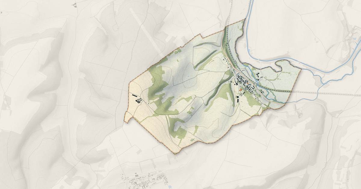 Portrait cartographique de Fulvy : relief, eau, forêts, bâti et voies, calculés à partir des données de l'IGN