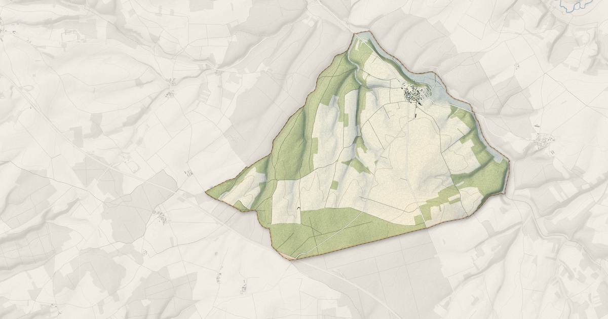 Portrait cartographique de Lichères-près-Aigremont : relief, eau, forêts, bâti et voies, calculés à partir des données de l'IGN