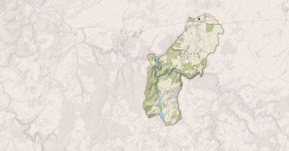 Portrait cartographique de Magny : relief, eau, forêts, bâti et voies, calculés à partir des données de l'IGN