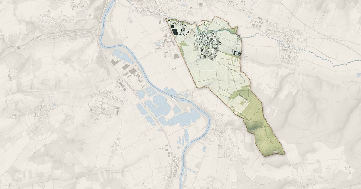 Portrait cartographique de Maillot : relief, eau, forêts, bâti et voies, calculés à partir des données de l'IGN