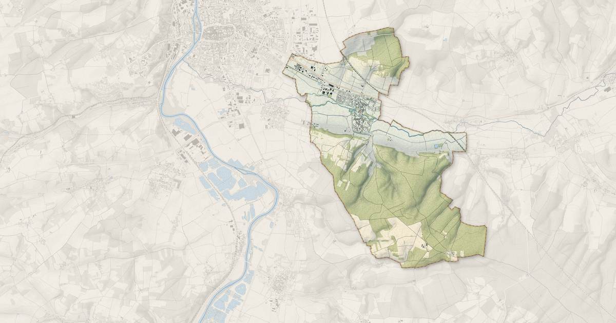 Portrait cartographique de Malay-le-Grand : relief, eau, forêts, bâti et voies, calculés à partir des données de l'IGN