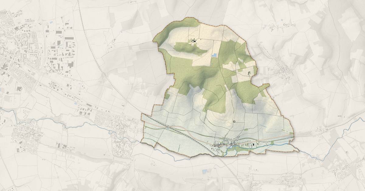 Portrait cartographique de Malay-le-Petit : relief, eau, forêts, bâti et voies, calculés à partir des données de l'IGN