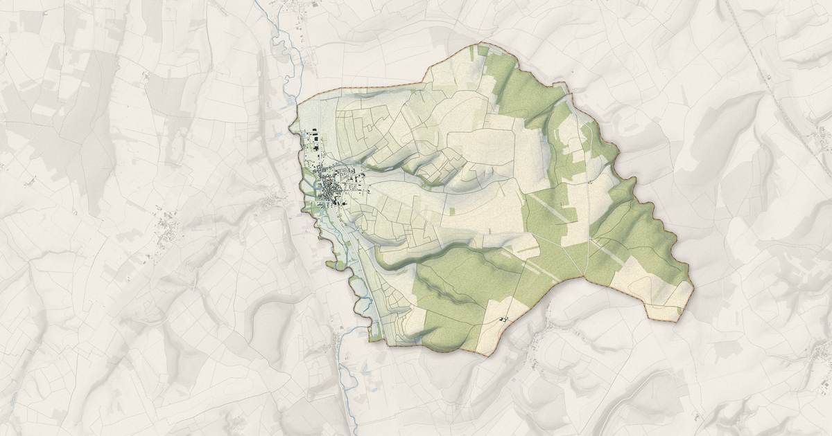 Portrait cartographique de Maligny : relief, eau, forêts, bâti et voies, calculés à partir des données de l'IGN