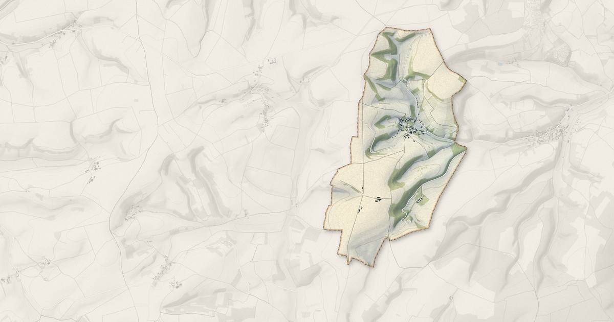 Portrait cartographique de Mouffy : relief, eau, forêts, bâti et voies, calculés à partir des données de l'IGN